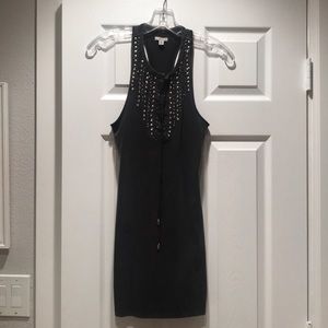 Studded tank dress, small but fits like XS
